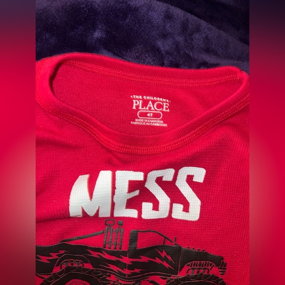 The Children’s Place Toddler Boy Red Truck Shirt. Like gently worn twice Size:4T - Picture 3 of 3